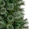 8ft. Pre-Lit Wisconsin Snow Tip Pine Artificial Christmas Tree, Clear LED Lights